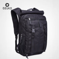 OZUKO Men 15.6 Laptop Backpacks Large Capacity Casual Backpack for Teenager Waterproof Oxford Outdoor Camping Travel Bag Mochila