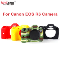 Canon EOS R6 Silicone Case Bag Body Cover Protector Frame Skin for Canon EOS R6 EOSR6 Mirrorless Camera