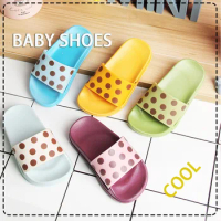 2022 Children summer Slipper Colorful home shoes dot boy and girl indoor outdoor jelly shoes new style Beach Slippers MS010