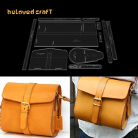 BelovedCraft-Leather Bag Pattern Making with Acrylic Templates for Single-shoulder Sling Bag