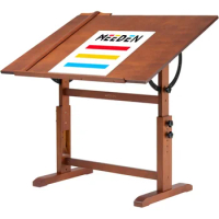 MEEDEN Extra Large Wood Drafting Table, 30" x 42" Artist Drawing Table Desk, Craft Table with Height Adjustable, Enlarge Tilting