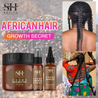Fast hair Growth Oil African Crazy Traction Alopecia Chebe Mask Anti Hair Break Hair Strengthener Hair Loss Treatment Spray