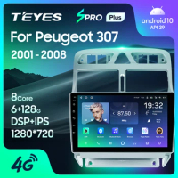 TEYES SPRO Plus For Peugeot 307 1 2001 - 2008 Car Radio Multimedia Video Player Navigation GPS Android 10 No 2din 2 din DVD