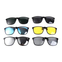 Driving Photochromic Color Change Fishing Polarized Sunglasses Flip Up Clip on Sunglasses Night Vision Sunglasses Sun Glasses