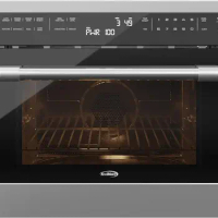 24 Inch Built-in Convection Oven and Microwave Combination with Broil, Soft Close Door, 1000 Watt Power, Stainless Steel Finish