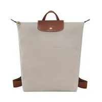 Longchamp Le Pliage Original Medium Backpack Pebble Grey