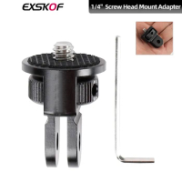 1/4" Adapter For GoPro Hero 12 Adapter Mount Aluminum Alloy Tripod Adapter For GoPro Hero 12 11 10 9 8 Insta360 X3 DJI Action 3