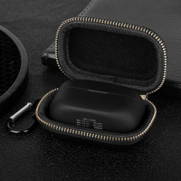 Portable Earphone Storage Case Waterproof Wireless Earphone Protector EVA Zipper PU Lychee Shock Absorption for Sony WF-1000XM4