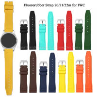 Higher Quality FKM Fluororubber Watch Band 20mm 21mm 22mm for IWC Pilot PORTUGIESER PORTOFINO Quick Release Bracelet Accessories