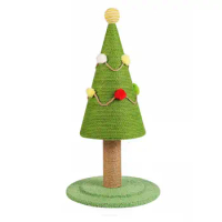 47cm Height Cat Scratching Post Christmas Tree Cat Scratching Post Christmas Tree Design Cat Scratcher Durable Plush for Cats