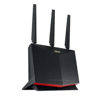 ASUS RT-AX86U AX5700 ROG Gaming WiFi Router 5700 Mbps Dual Band Wi-Fi 6 802.11ax, Up To 2500 Sq Ft &amp; 35+ Devices, NVIDIA GeForce