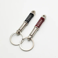 Fashion Suspension Keychain Ring Keyring Keyholder Auto Coilover Spring Shock Absorber Tuning Parts