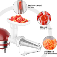 Dishwasher Safe Fruit and Vegetable Attachment Strainer Set with Meat Grinder for Kitchenaid For Kitchenaid Mixer Attachments