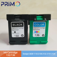 132 136 Ink Cartridge Replacement for HP123 for HP136 Deskjet 3630 1110 2130 2132 2133 2134 3632 3638 Photosmart 2573 C3183