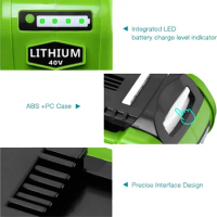 LEFEIYI 40V 6000mAh Rechargeable Replacement Battery For Creabest 40V 200W GreenWorks 29462 29472 22272 G-MAX GMAX Battery