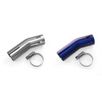 Motorcycle Exhaust Tail Pipe Stainless Steel Modified Exhaust Elbow Pipe Protection Decoration Compatible For CB400F