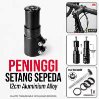 Peninggi Setang Stang Sepeda MTB Balap Lipat 12cm Aluminium Alloy Handlebar Stem Riser Universal MTB