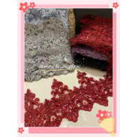 NEW HOT ITEMSTrimming Lace / Border Lace / Renda Labuci Manik / Beads Sequin Lace / Renda Baju Penga
