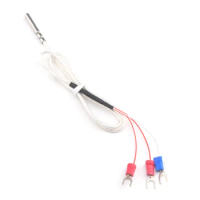 PT100 temperature sensor thermocouple with 1m/2m cable Temperature sensing high temperature probe, waterproof