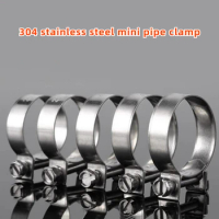 5Pcs/set Mini Hose Clamps Stainless Steel Fuel Line Pipe Hose Clamp Tube Clip Hardware 6-29mm Pipe Clips