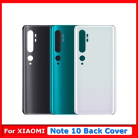 For Xiaomi Note 10 CC9 Pro Battery Back Cover For Mi Note 10 Pro With Adhesiver Stickers Glass Rear Door Housing Case Spare Part