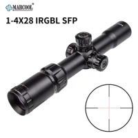 Marcool EST 1-4X28 IRGBL SFP Riflescopes Tactical Fast Focus Hunting Optical Sight for Airsoft Scope Glass Reticle New