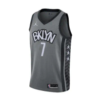 Nike 球衣 男款 灰 白 籃網隊 KD 布魯克林 Nets NBA 7號 籃球 Durant CV9469-005