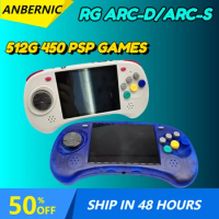 RG ARC ANBERNIC RG ARC-D RG ARC-S Handheld Game Console Android 11 Linux Dual OS 3500mAh 4 INCH Touch Screen Children's Gifts