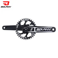 BOLANY MTB Bicycle Crank 34/36T CNC Direct Mounted Crankset Aluminum Alloy 170mm With Chainring Bottom Cycling Accessories