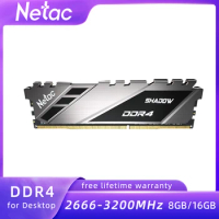 Netac DDR4 Memory Ram 8GB 16GB Memory Desktop PC4 3200Mhz 3600Mhz 2666Mhz DDR4 XMP with Heat Sink for PC Computer AMD Intel