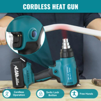 Cordless Heat Gun for Makita 18V Battery, Portable 4 Nozzle,Max 990°F Heat Gun for Crafts,Shrink Tubing,Vinyl Wrap,Paint Removal