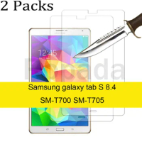 2PCS Glass For Samsung Galaxy Tab S 8.4 SM-T700 SM-T705 Scratch Proof Tempered Glass Screen Protector