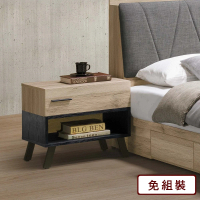 【AS 雅司設計】里斯床頭櫃-54x40x48cm