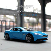 WELLY 1:24 Aston Martin VANQUISH Alloy Car Model Diecasts Metal Toy Sports Car Model High Simulation Collection Childrens Gifts
