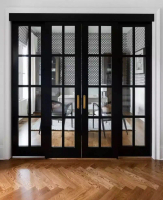 Pintu Sliding Swing Aluminium Kaca Desain Modern Kualitas Terbaik
