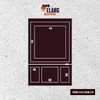 PAKET WALLMOULDING SINGLE PAKET TINGGI 3 METER X LEBAR 2 METER (LEBAR MOULDING 3CM) / MOULDING KAYU 