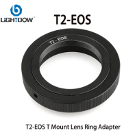 Lightdow T2-EOS T Mount Lens Ring Adapter for Canon EOS 600D 550D 500D T5i T4i T3i T2i T1i5D 7D
