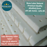 BUSA LATEX NATURAL 40x60x2,5CM UNTUK JOK KURSI, SOFA DAN JOK CUSTOM Furniture latex Karet