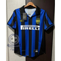New!! Retro Football Shirt, Inter Milan Team, Home Kit, 1998/1999, Exactly as Shown on the Collar, G