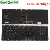 US Latin Backlit Keyboard for Toshiba Satellite L50 B L50 C L55-B L55-C L50D-B L50T-B L50DT-B L70-C LA Keyboard Backlight New