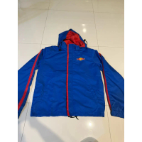 ❧เสื้อแจ็คเก็ตกระทิงแดง ผ้าร่ม Jacket Redbull ของแท้ สีน้ำเงิน คาดแดง❋