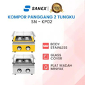 Kompor Gas Panggang Sanex SN-KP02 2 Tungku untuk Rumah Tangga dan Usaha Kecil