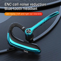Wireless Headphones With Dual Microphon Bluetooth Earphone ENC Noise Cancelling Hands-free Headset Busines Auriculares Driving