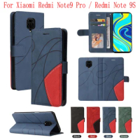 Sunjolly Case for Xiaomi Redmi Note9 Pro Redmi Note 9S Wallet Stand Flip PU Leather Phone Case Cover coque capa Case Cover