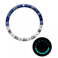 38mm Luminous Watch Bezel for SKX007 SKX011 Diving Watches Modified Part Resin Insert Ring Replacement Bezels