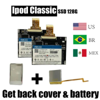 Ipod Classic Upgrade Kit SSD 128gb Included Parts 5th 6th 7th Gen Back Cover/Installer Tools Kit Gre