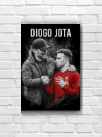 โปสเตอร์ Diogo Jota โจต้า Liverpool ลิเวอร์พูล นักฟุตบอล Poster รับทำ โปสเตอร์ติดผนัง ของแต่งบ้าน รู