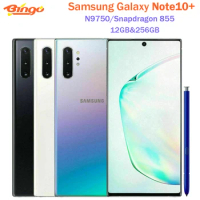 Samsung Galaxy Note10+ Note10 Pro N9750 256G/512GB Snapdragon855 Octa Core 6.8" Dual Sim Triple Cameras 12GB Original Cell Phone