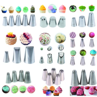 Sleeve Pastry Stainless Pastry Nozzles Cream Nozzles Cake Decorating Tools Kichen Cooking Tools Pastry And Bakery Accessories
