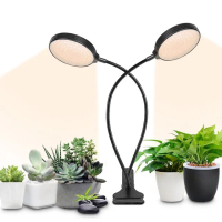 【沐森 Green Life】30W夾式雙頭 LED夾子植物燈 全光譜/自然光(可彎曲 夾桌面 補光燈)
